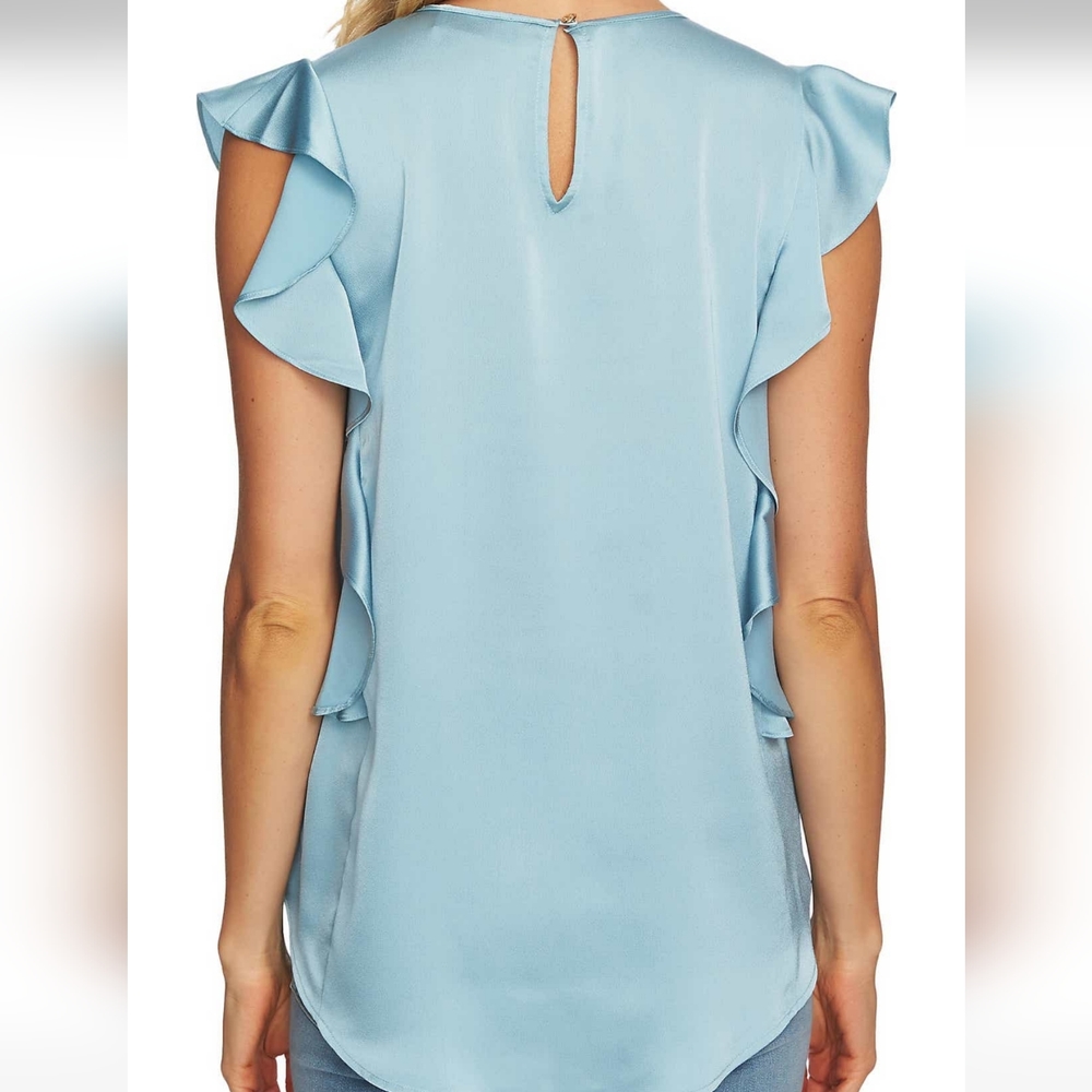CeCe Pink Ruffle Sleeve Blouse - Picture 6 of 6